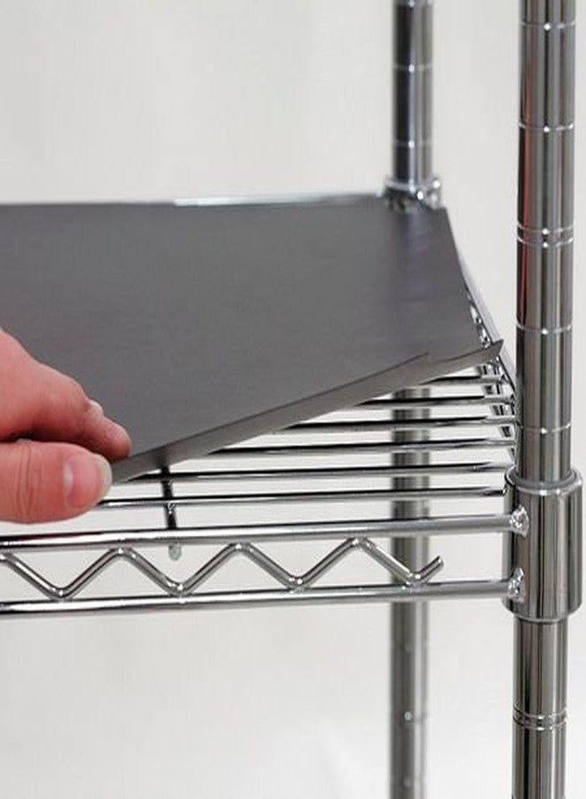 Shelf Liner, 72 x 18 in., Black, PK4